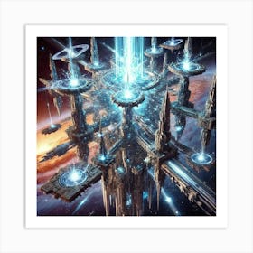 A Massive Space Based Weapon System Known As The D Art Print