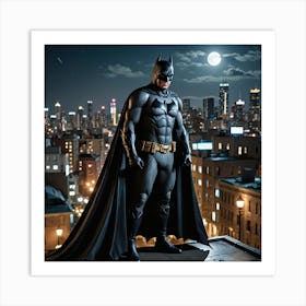 Batman At Night Art Print