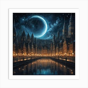 City At Night Art Print