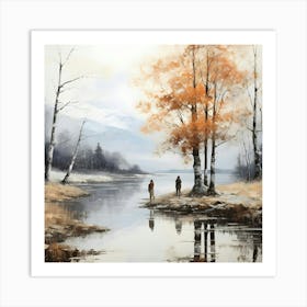 Autumn Walk Art Print