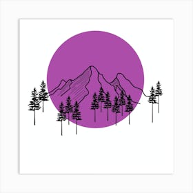 Purple Mountains Art Print