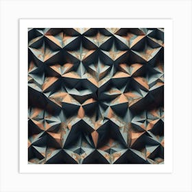 Abstract Geometric Pattern 16 Art Print