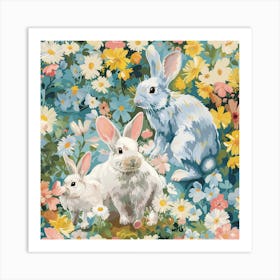 Easter Bunnies 4 Art Print