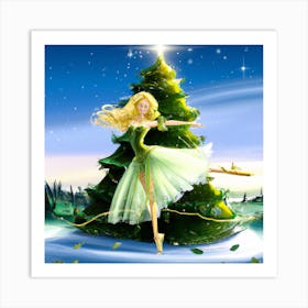 Ballerina Christmas 0013 Art Print