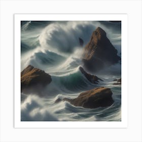 Crashing Waves Art Print