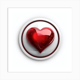 Heart Icon Art Print