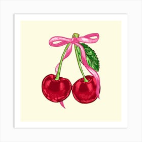 Cherry Coquette Art Print