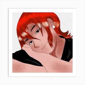 Anime portrait Art Print