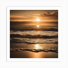 Sunset At The Beach 366 Art Print