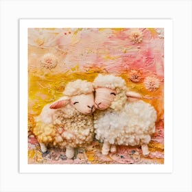 Sheep Love 1 Art Print