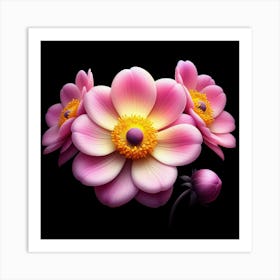 Pink Flowers Art Print