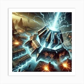 Energy Disruptor Core Energy Overload Art Print