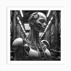 Cyborg Woman 92 Art Print