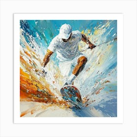 Skateboarder Art 1 Art Print