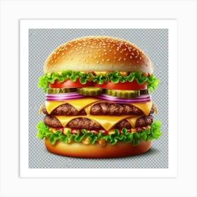 Hamburger Psd Art Print