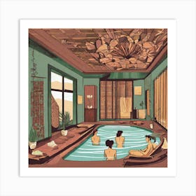 Chinese Bath Art Print