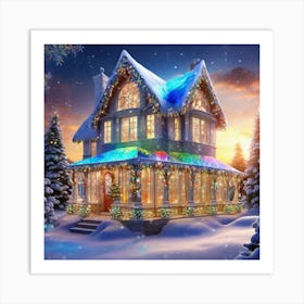 Christmas House 35 Art Print