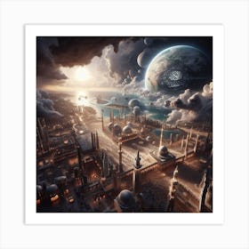 Nebula City Art Print