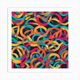 Abstract Seamless Pattern Art Print