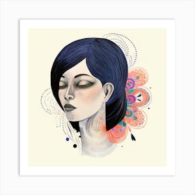 Portrait Of A Woman Art Print