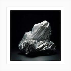 A Discarded Polyethylene Wrapper Artfully Crumpled At The Center Of The Scene Mindlessly Strewn En (1) 2 Art Print