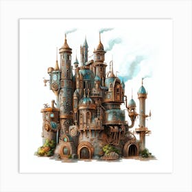 Steampunk Castle Art Print