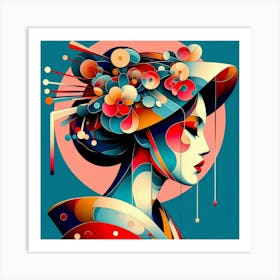 Japan Geisha Visual 3 Art Print