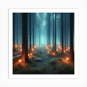 Forest Fires Art Print