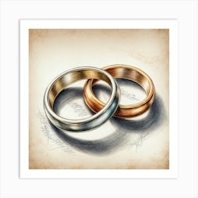 Wedding Rings Art Print