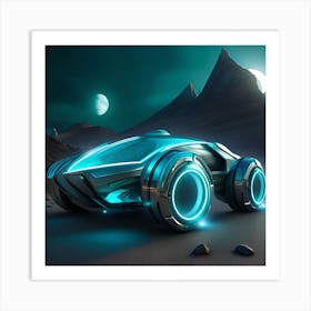 Futuristic Car 10 Art Print