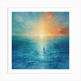 Between The Heaven And The Deep Blue Sea 2 Art Print