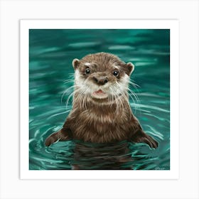 Otter Bathroom Animal Art Illustration Painting Ci Jhprs4iqtb6lfs1h Pkiqg Oi6g R27r Mwzq3kdn5quq Art Print