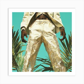 Jamaica - White Gold Pants Art Print