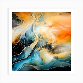 Fire And Ice II By F Parrish Art Print