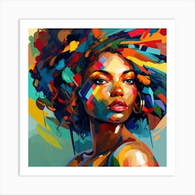 Afro Hair 13 Art Print