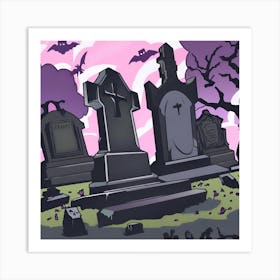 Graveyard 9 Art Print