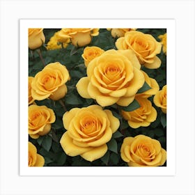 Yellow Flowers Art Print