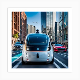 Self - Driving Car Art Print