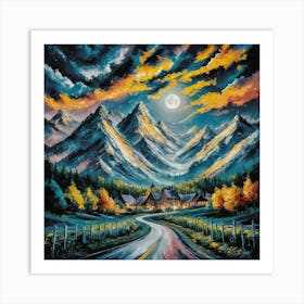 Road To The Mountains Art Print