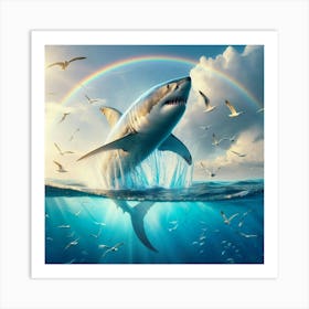 Great White Shark Art Print