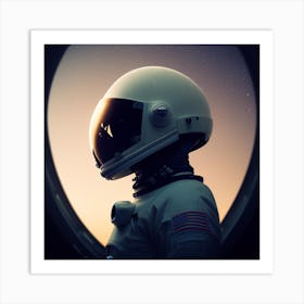 Astronaut In Space 2 Art Print