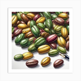 Coffee Beans 428 Art Print