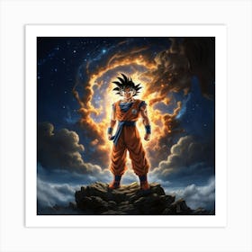 Dragon Ball Z Wallpaper 1 Art Print