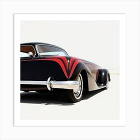 Black And Red Car Art Print