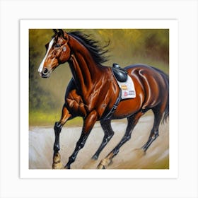 Horse Running Art Print