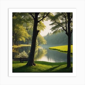 Peaceful Landscapes Photo (50) Art Print