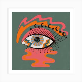 Mystic Eye Square Art Print