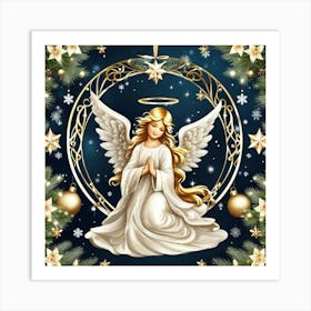 Angel Of Christmas 6 Art Print