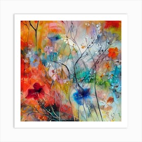 Floral Menagerie Art Print