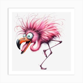 Pink Flamingo 3 Art Print